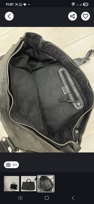 Сумка из натуральной кожи Mango