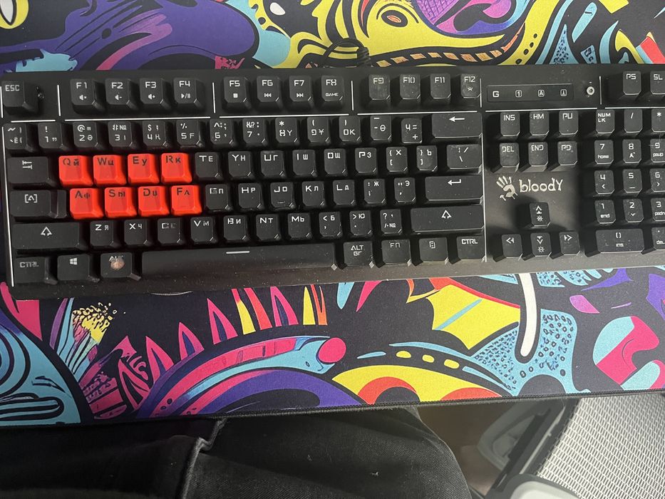 Клавиатура A4Tech Bloody B975 черный