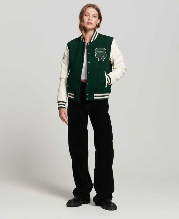 Jachetă bomber SuperDry Varsity Patched - ca noua