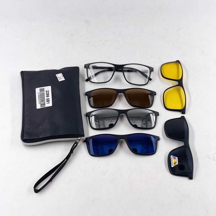 Очки солнцезащитные 5в1