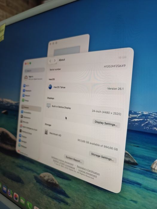 Imac 24 2021 m1 16gb RAM 1tb (r)