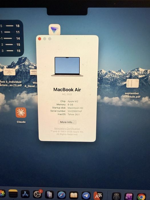 Macbook Air 13 m2, 8gb 512 gb