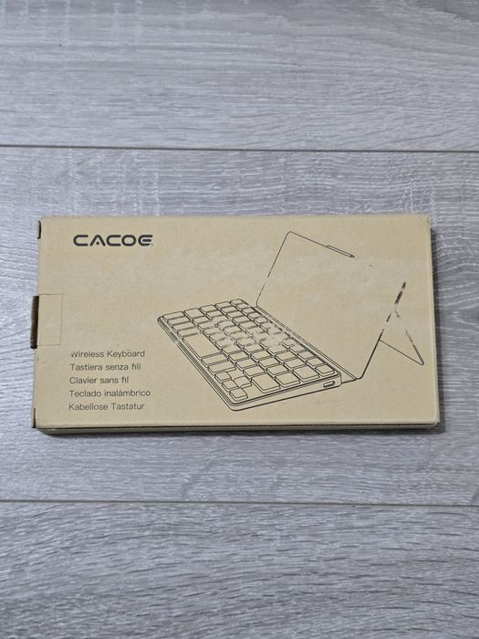 Tastatură Bluetooth CACOE mini, pliabilă, cu suport telefon