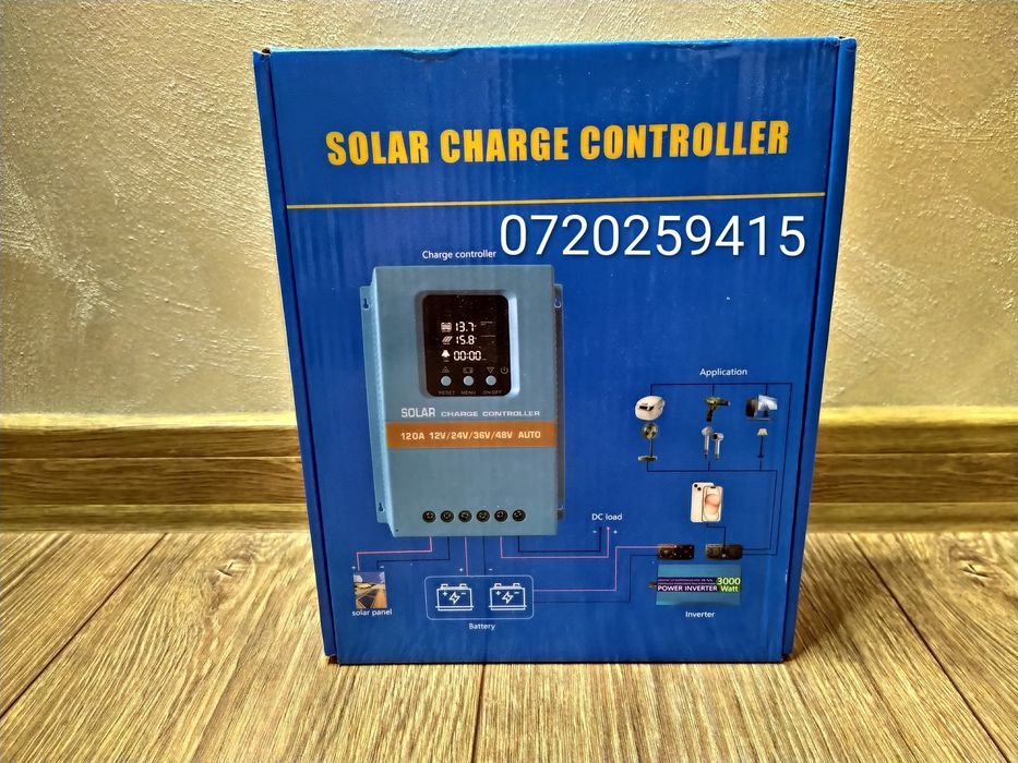 Controler solar MPPT 120A, 12V/24V/36V/48V