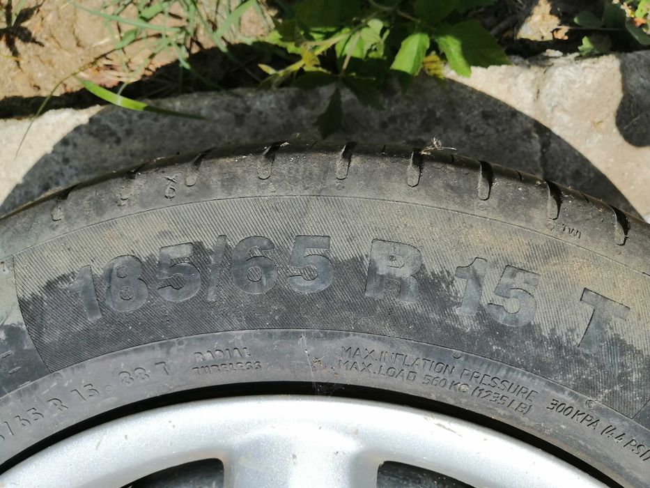 Set jante tabla R15 Opel  + capace roti Opel + roata rezerva slim