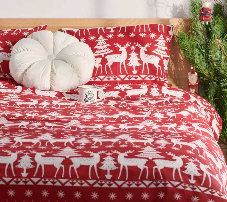 Lenjerii pat - NOI - Livrare 5 lei - model Craciun