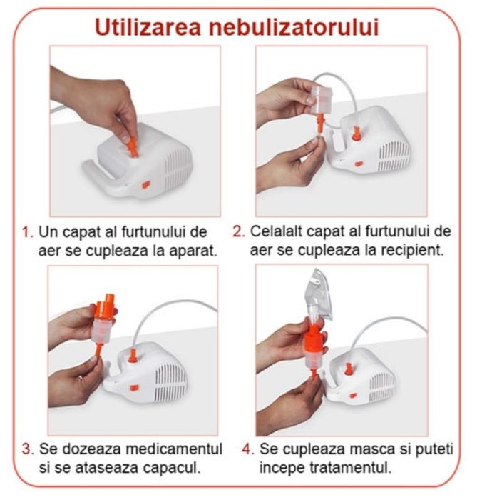aparat aerosoli pentru adulti si copii cu compresor