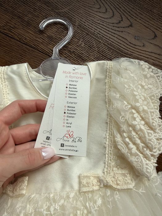 Rochie botez Anne Bebe