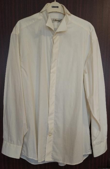 Camasa mire + vesta + lavaliera - culoare crem, marca Seroussi