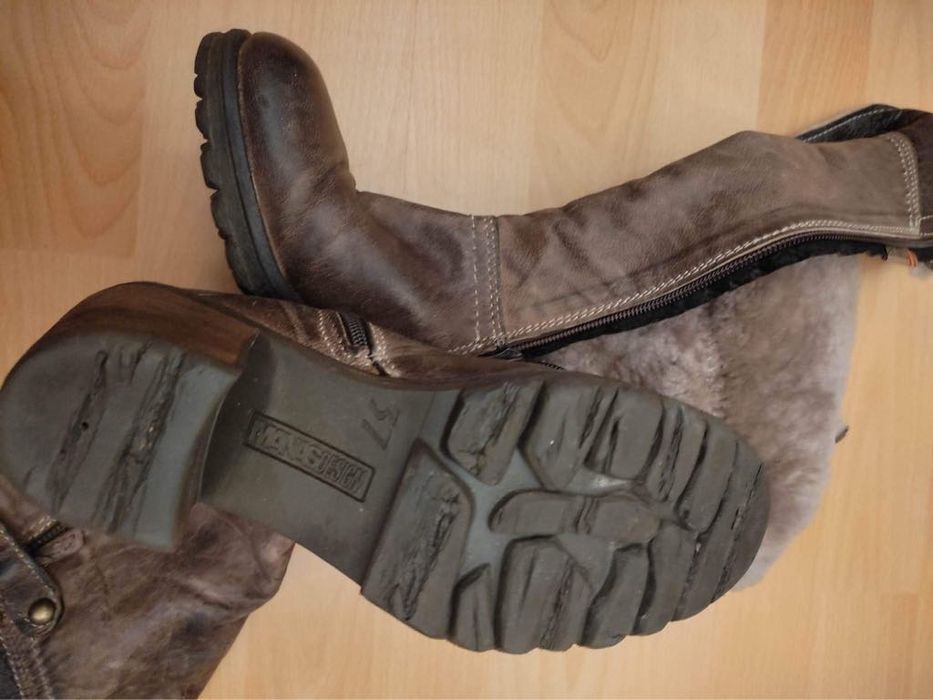 Топли зимни ботуши* Агнешка кожа* Елегантни* С грайфер