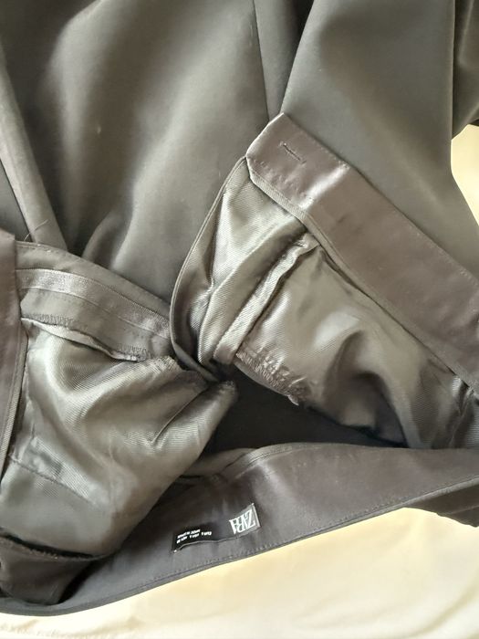Брюки Zara с лампасами, чёрные, р. L