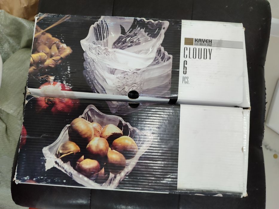 Хрустальные вазы 6 штук