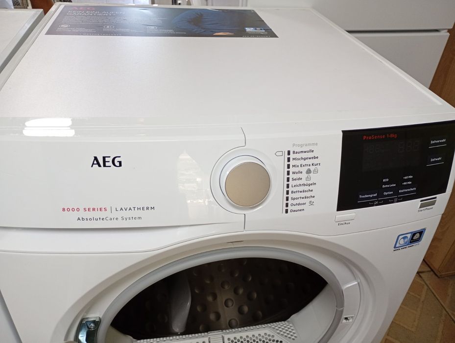 Комплект пералня и сушилня с термопомпа АЕГ Aeg A+++ 8кг 2 години Гаранция!
