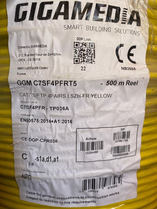 Cablu Cat7  S/FTP LSZH-FR