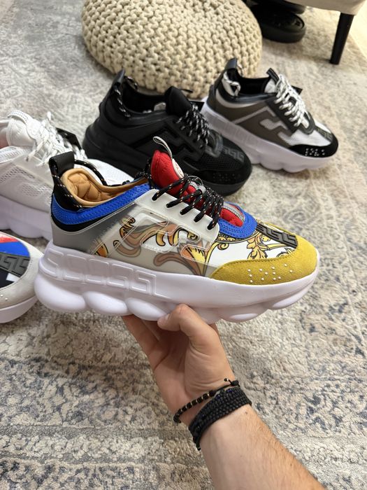 Adidasi Versace Chain Reaction / Medusa / Premium / Full box