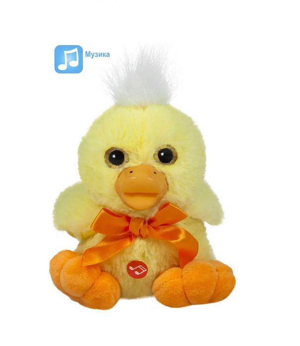 Музикална плюшена играчка Пате 15 25см голяма малка интерактивна плюшк