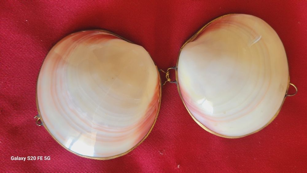 Декоративна винтидж кутия за бижута  от мида