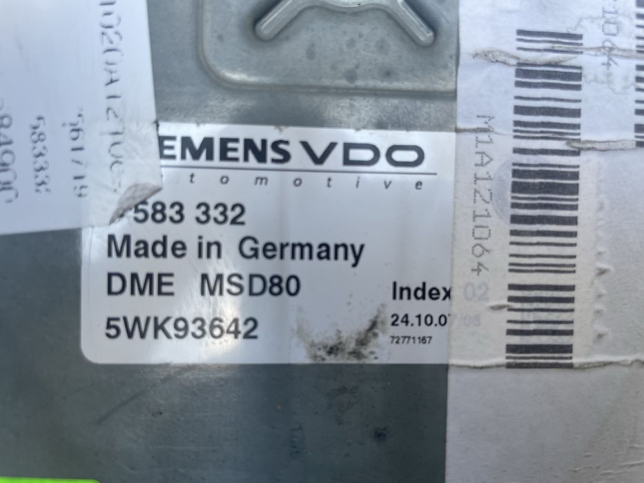 Компютър двигател БМВ Н53Б30А (computer bmw e91, n53b30a)