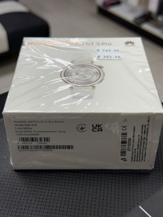 Huawei Watch GT 5 Pro,42mm,White *ЧистоНов*2г Гаранция*