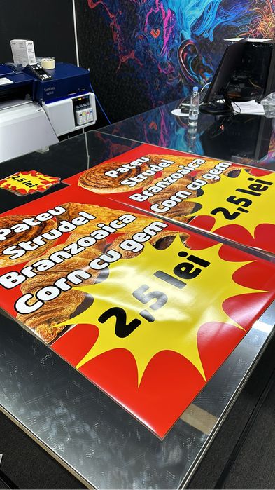 Imprimare banner, autocolant, canvas, etichete, vitrine si indoor