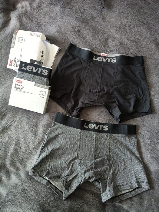 Levi's set 4 boxeri barbatesti gri-negru marimea S noi originali