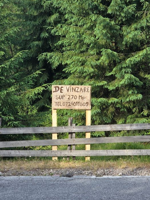 Vand 270m Teren la Sosea  Rîu în Spate Aproape de Vartop Arieseni Alba