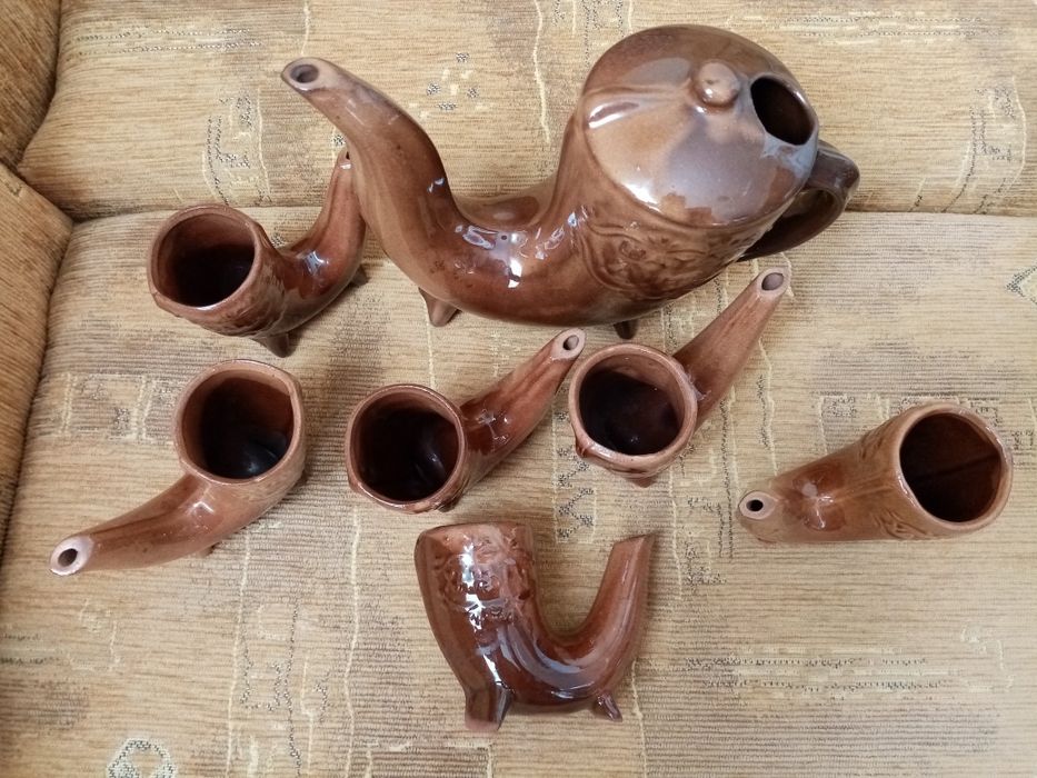 Оригинален винтидж керамичен сервиз „Павур Хан Крум“ – 80-те