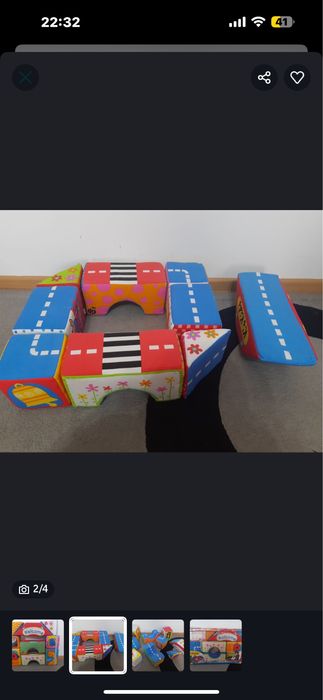 Sac de dormit bebeluși, cuburi mari din burete