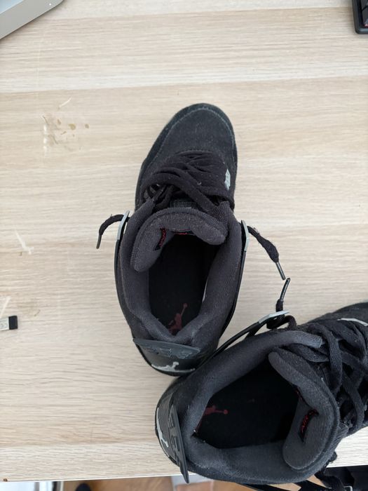 Jordan 4 canvas black