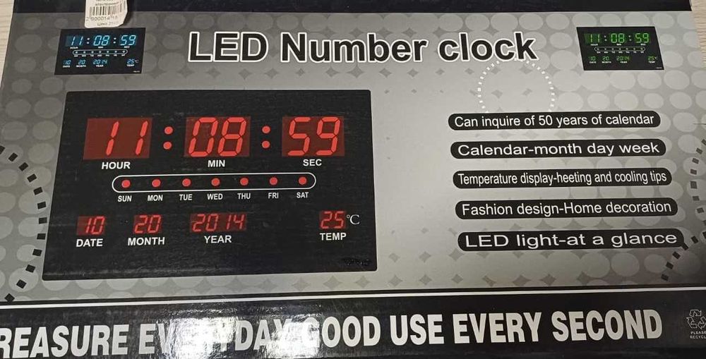 Электронные настенные часы