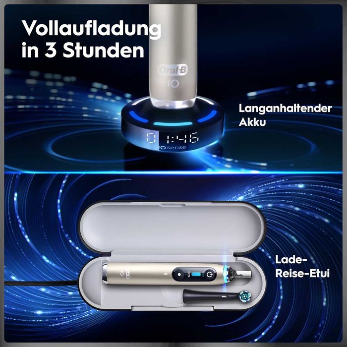 Електрическа четка за зъби ORAL B IO 10 GOLD BLUETOOTH, ЗЛАТЕН, лек козметичен ДЕФЕКТ