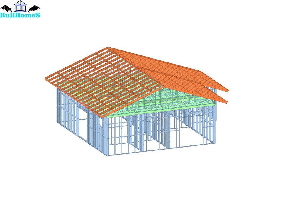 Къща,Бунгало,Преместваема къща,Сглобяеми къщи,Модулни,Жилищни-90,7м²