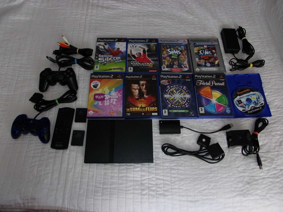 Consola PlayStation 2 Originala cu jocuri