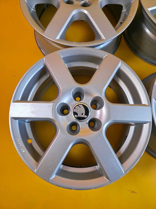 4 Jante Aliaj 5x100 15'' Skoda Fabia Scala Rapid Octavia 1 6.5J ET 38