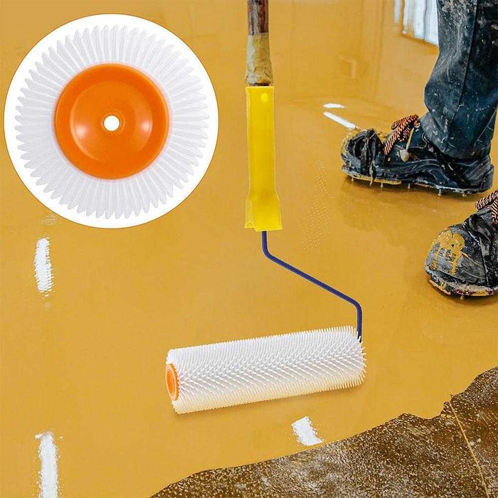 К-т за саморазливни замазки (валяк, ракел, обувки с шипове, удължител)