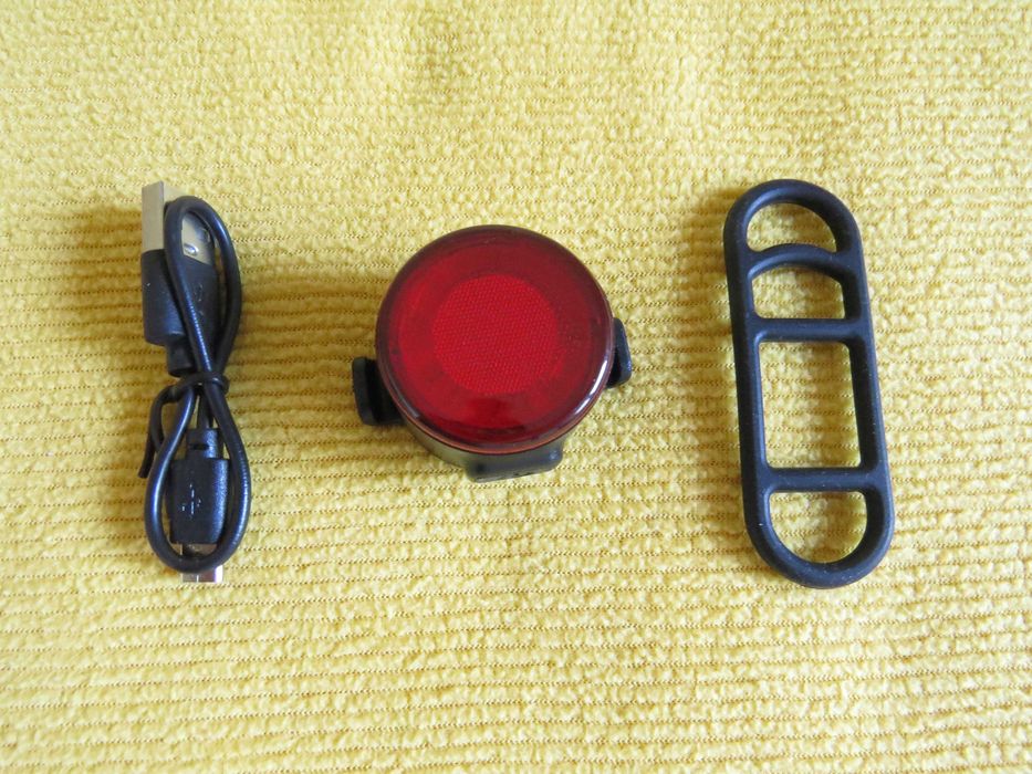 Set 2 lampi avertizare pentru bicicleta/trotineta, LED, Alb Rosu, Nou