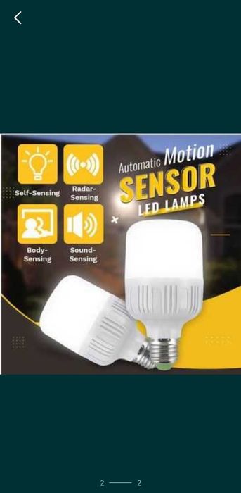 Bec led 9w/220V cu senzor de sunet și de lumina