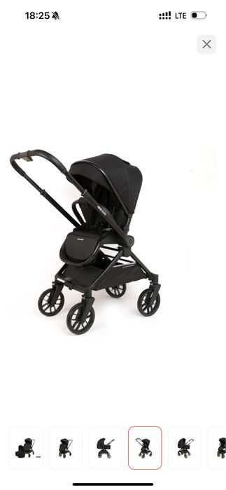 Коляска 2в1 Ining baby D900, черный