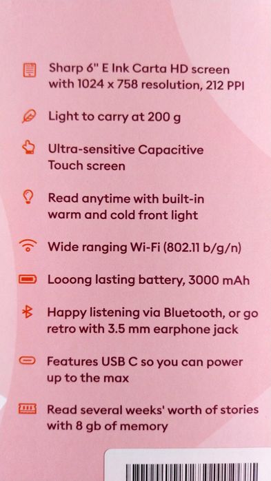 Електронен четец eBook / Audio player Storytel
