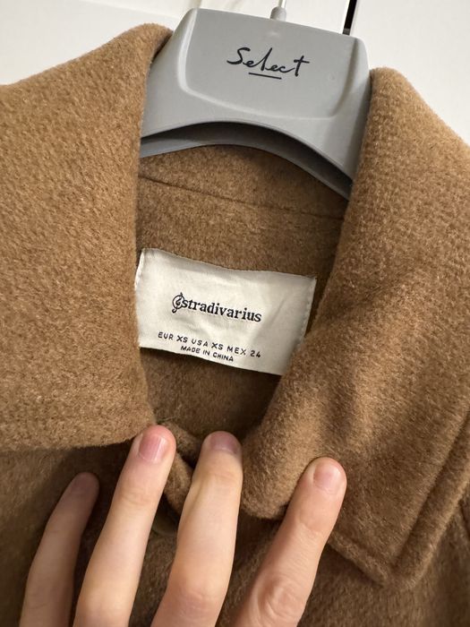 Palton Stradivarius XS cu 24% lana