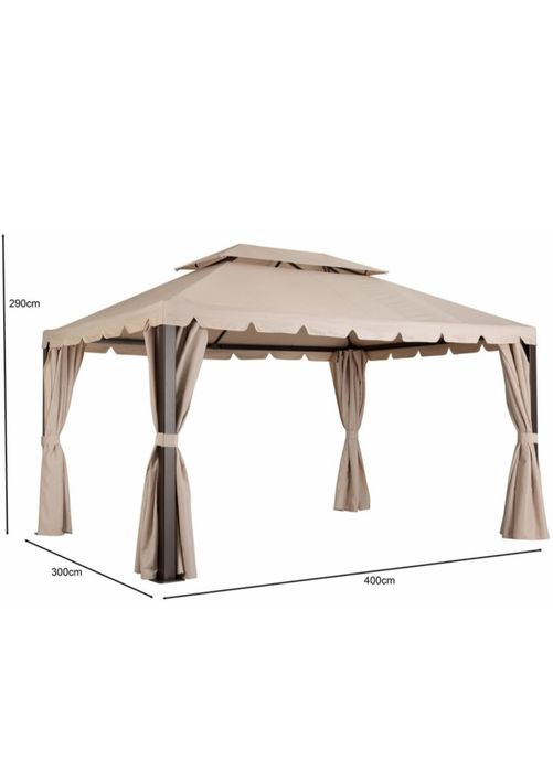 Pavilion foisor gradina 3 x 4m crem NOU, SIGILAT