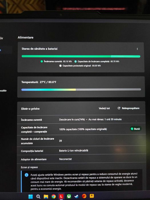 Laptop Lenovo legion 5 slim rtx 4060 garantie 1 an