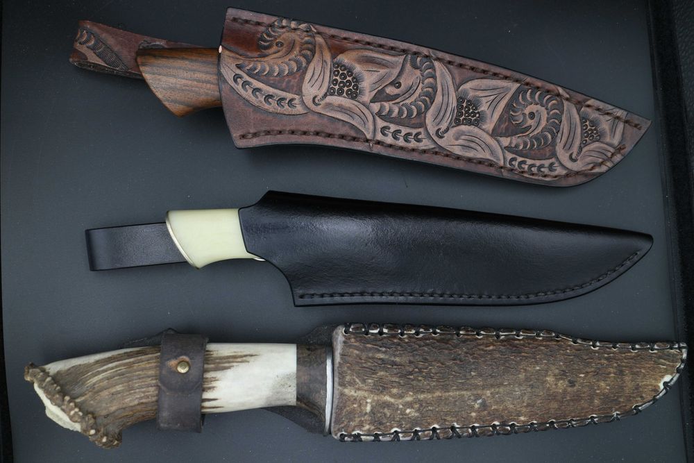 Ръчно изработени ножове и остриета от дамаска стомана и ламинати