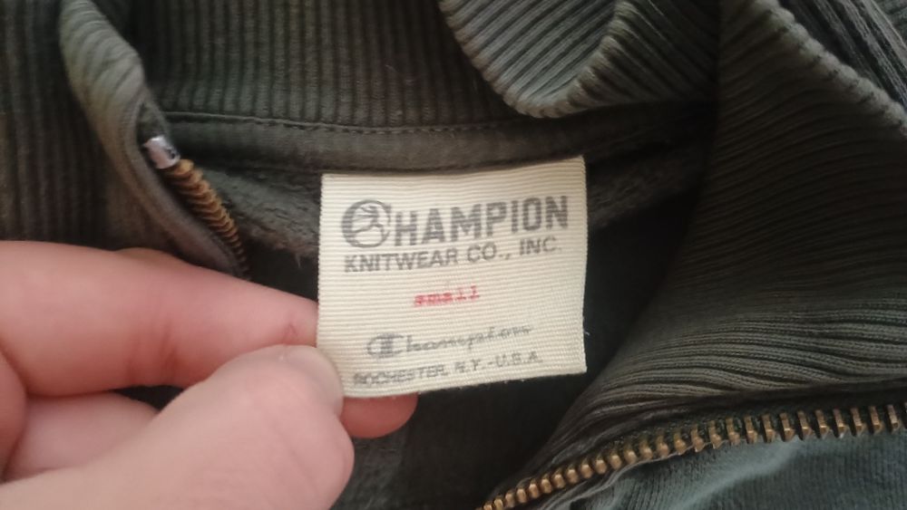 VINTAGE Champion zip-up суичер !!!