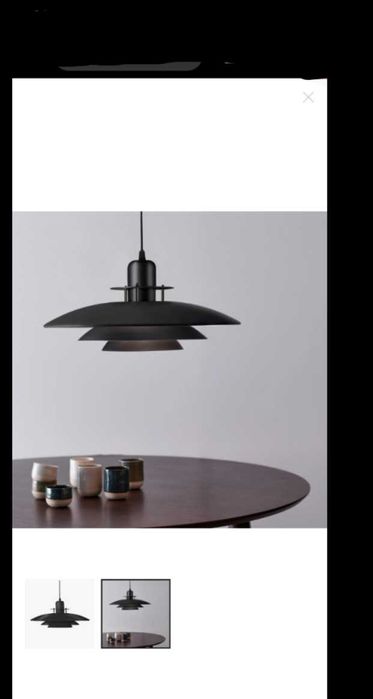 Lustra cu lift neagra