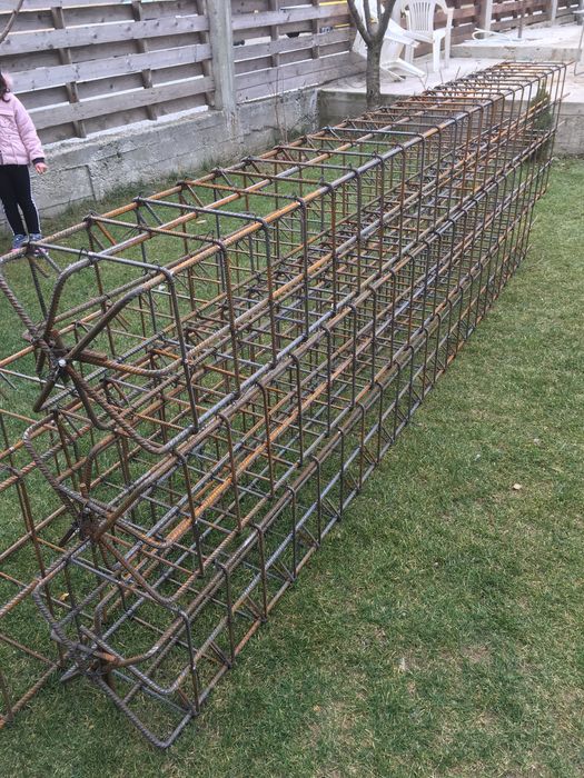 Fier pentru fundatie casa cuzineti de 8 20x70 20 etrieri stalpi grinzi