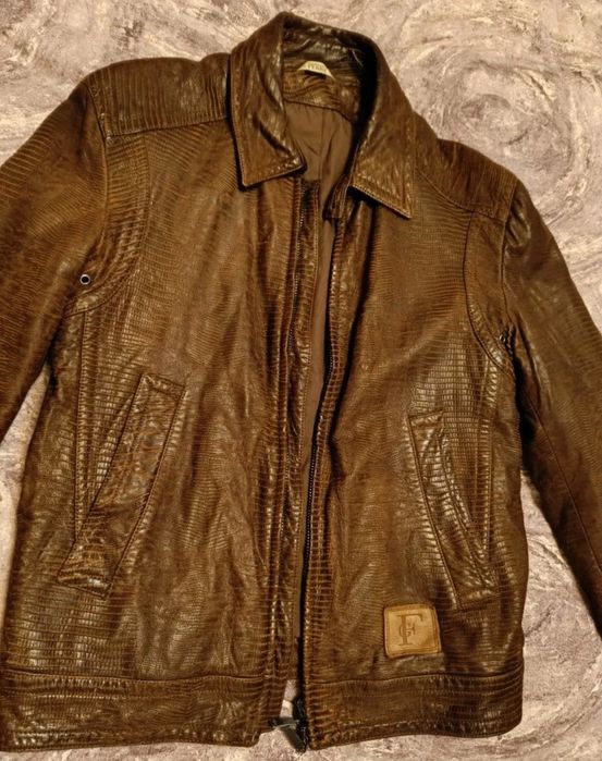 Geaca piele Gianfranco Ferre originala
