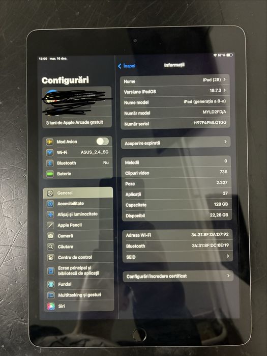 ipad 8th generation 128gb wi-fi