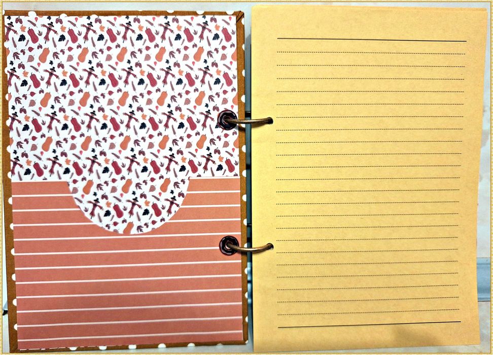 Тефтер за рецепти в кафяво