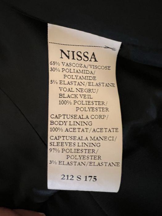 Sacou negru dama Nissa 36